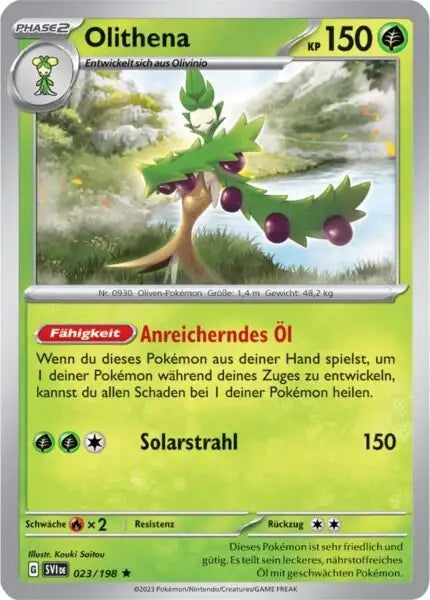 Olithena 023/198 – Pokémon Karmesin & Purpur Karte
