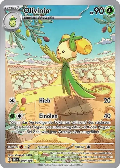 Olivinio 200/198 – Pokémon Karmesin & Purpur Karte