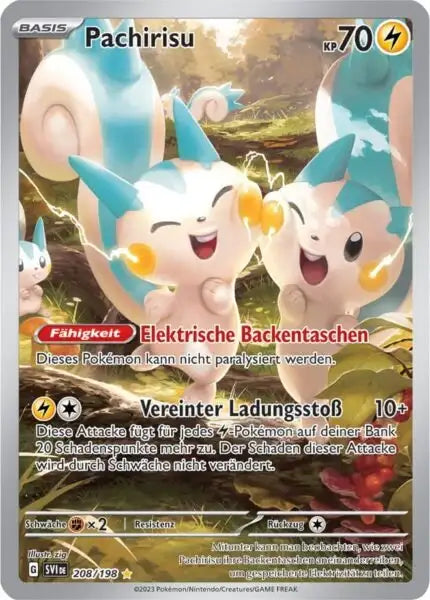 Pachirisu 208/198 – Pokémon Karmesin & Purpur Karte