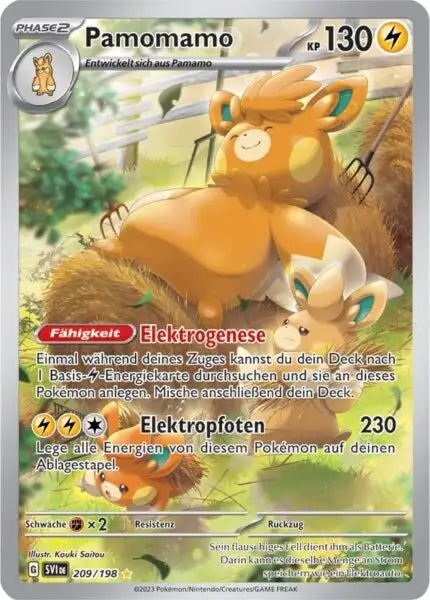 Pamomamo 209/198 – Pokémon Karmesin & Purpur Karte