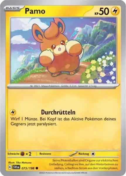 Pawmi 073/198 – Pokémon Karmesin & Purpur Karte