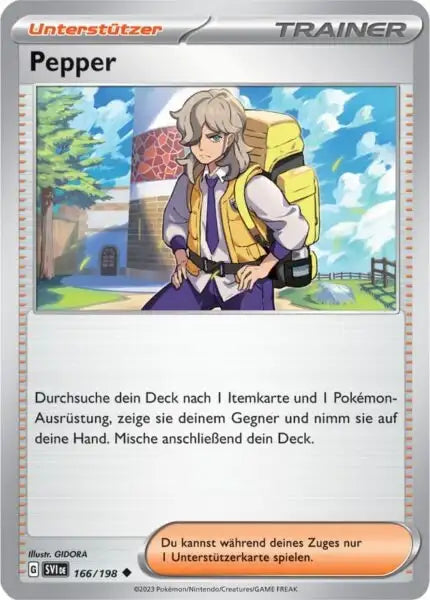 Pepper 166/198 – Pokémon Karmesin & Purpur Karte