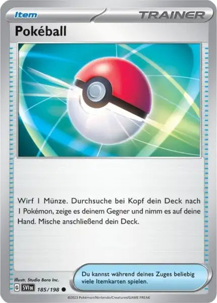 Poke Ball 185/198 – Pokémon Karmesin & Purpur Karte