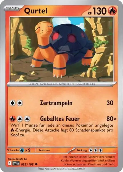 Qurtel 035/198 – Pokémon Karmesin & Purpur Karte