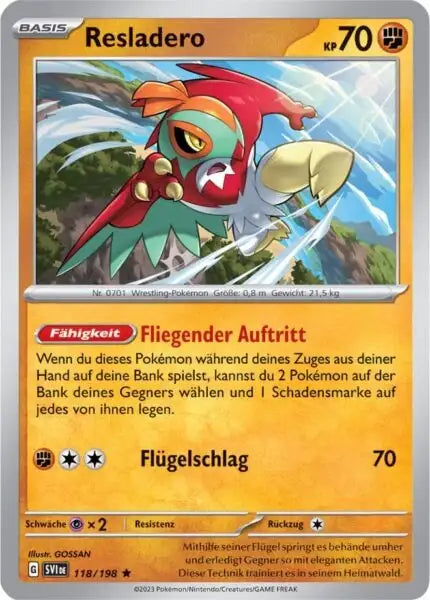 Resladero 118/198 – Pokémon Karmesin & Purpur Karte
