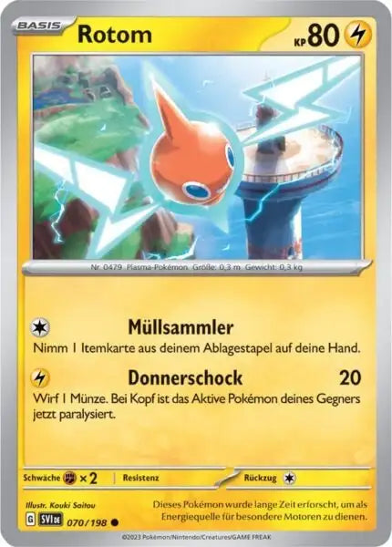 Rotom 070/198 – Pokémon Karmesin & Purpur Karte