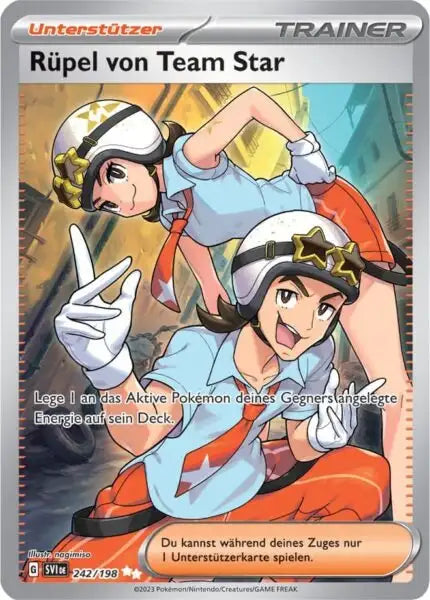 Ruepel von Team Star 242/198 – Pokémon Karmesin & Purpur Karte