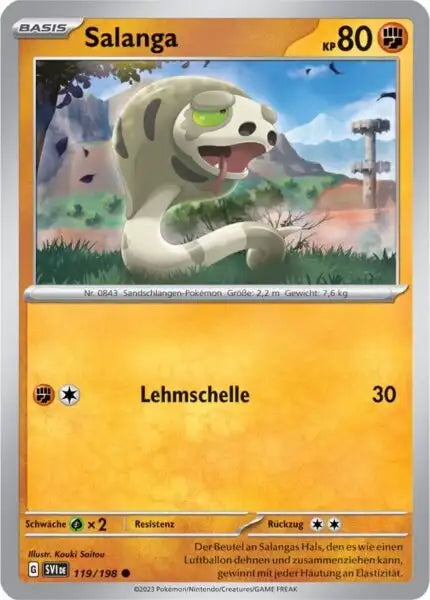 Salanga 119/198 – Pokémon Karmesin & Purpur Karte