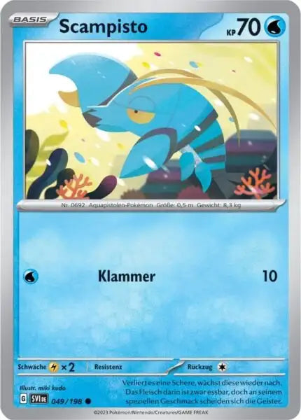Scampisto 049/198 – Pokémon Karmesin & Purpur Karte