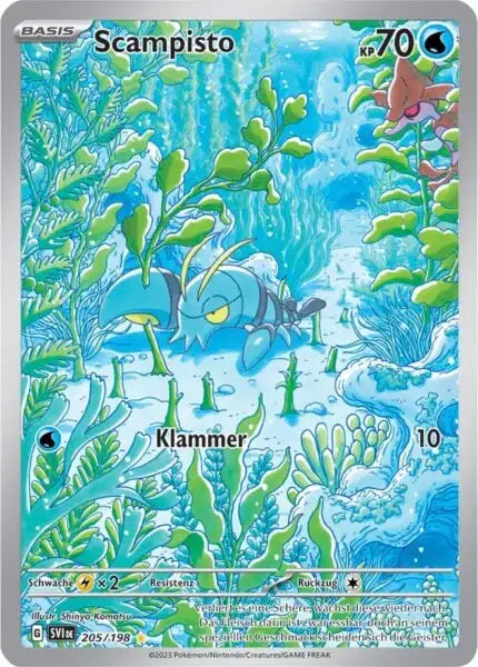 Scampisto 205/198 – Pokémon Karmesin & Purpur Karte
