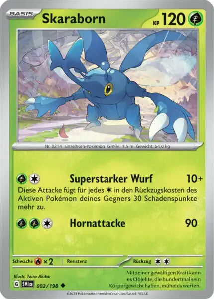 Skaraborn 002/198 – Pokémon Karmesin & Purpur Karte