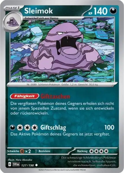 Sleimok 127/198 – Pokémon Karmesin & Purpur Karte