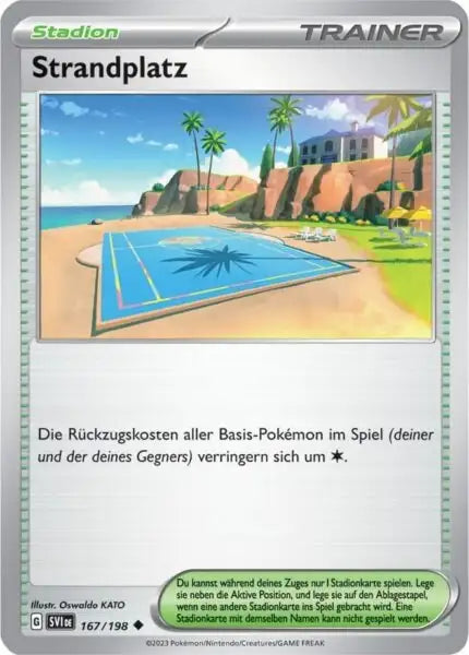 Strandplatz 167/198 – Pokémon Karmesin & Purpur Karte