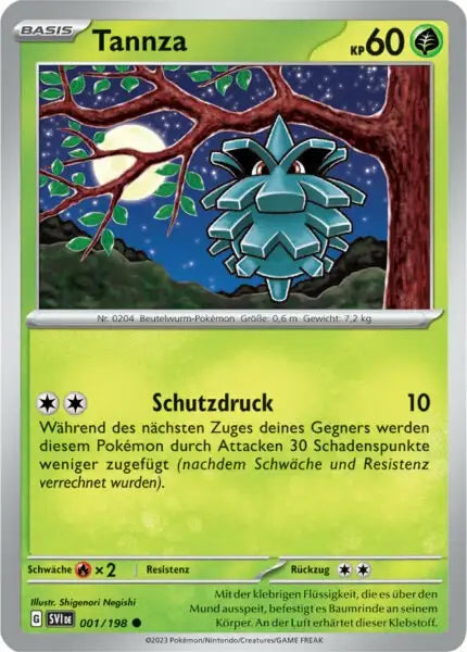 Tannza 001/198 – Pokémon Karmesin & Purpur Karte