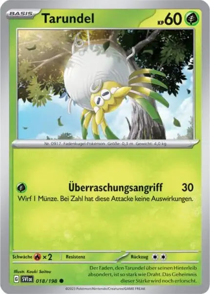 Tarundel 018/198 – Pokémon Karmesin & Purpur Karte