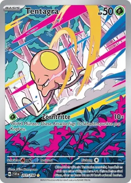 Tentagra 201/198 – Pokémon Karmesin & Purpur Karte
