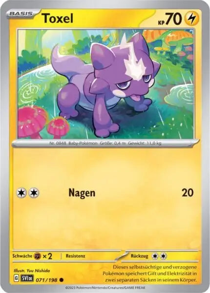 Toxel 071/198 – Pokémon Karmesin & Purpur Karte