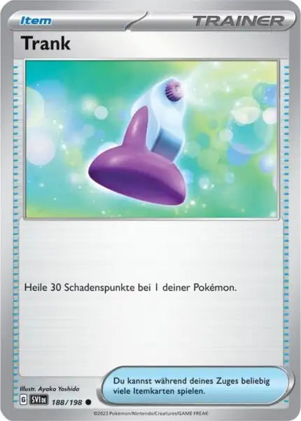 Trank 188/198 – Pokémon Karmesin & Purpur Karte