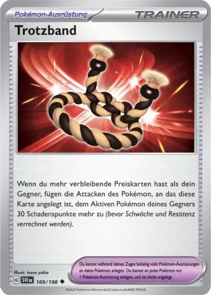 Trotzband 169/198 – Pokémon Karmesin & Purpur Karte
