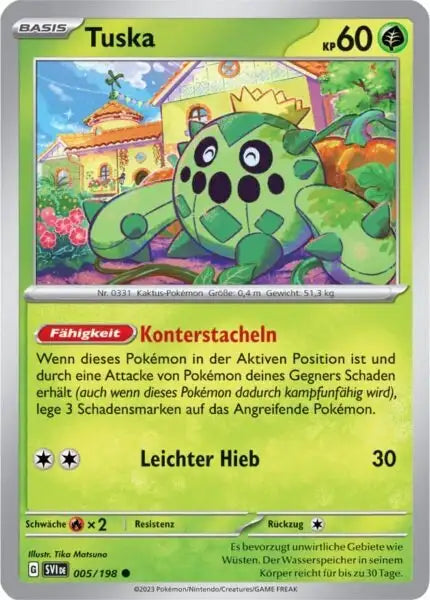 Tuska 005/198 – Pokémon Karmesin & Purpur Karte
