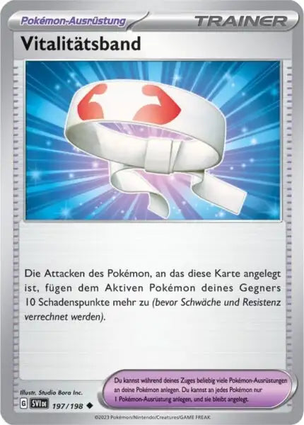 Vitalitaetsband 197/198 – Pokémon Karmesin & Purpur Karte