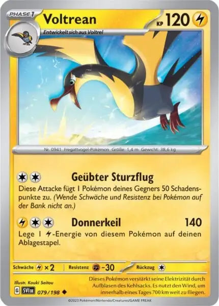 Voltrean 079/198 – Pokémon Karmesin & Purpur Karte