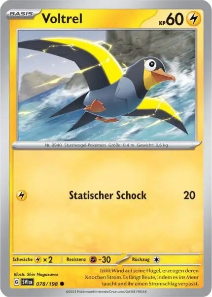 Voltrel 078/198 – Pokémon Karmesin & Purpur Karte