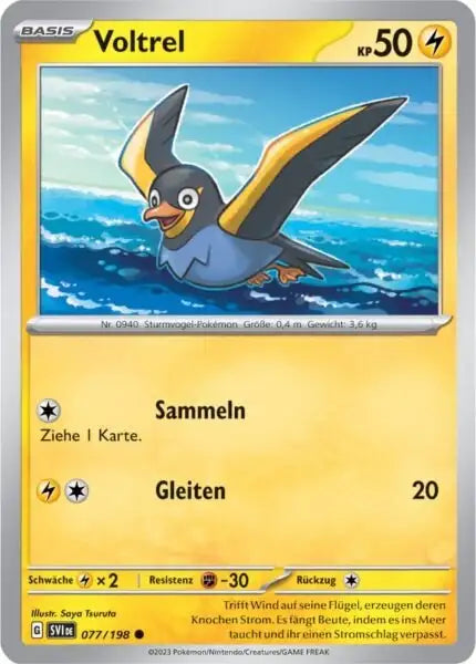 Wattrel 077/198 – Pokémon Karmesin & Purpur Karte