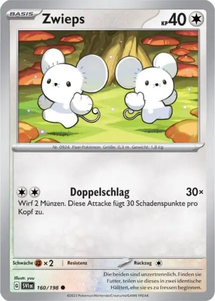 Zwieps 160/198 – Pokémon Karmesin & Purpur Karte