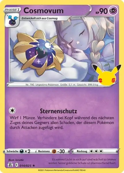 Cosmovum 014/025 – Pokémon Celebraitions Karte