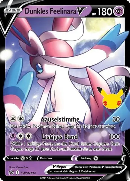 Dunkles Feelinara V SWSH134 – Pokémon Celebraitions Karte
