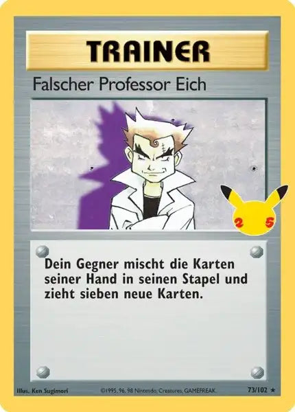 Falscher Professor Eich 73/102 – Pokémon Celebraitions Karte