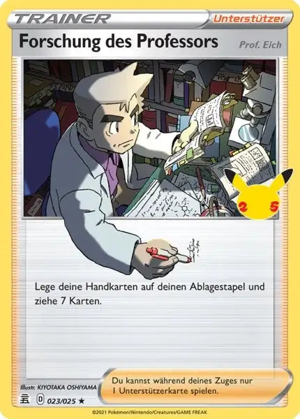 Forschung 023/025 – Pokémon Celebraitions Karte