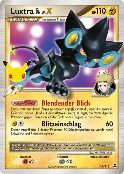 Luxtra GL 109/111 – Pokémon Celebraitions Karte