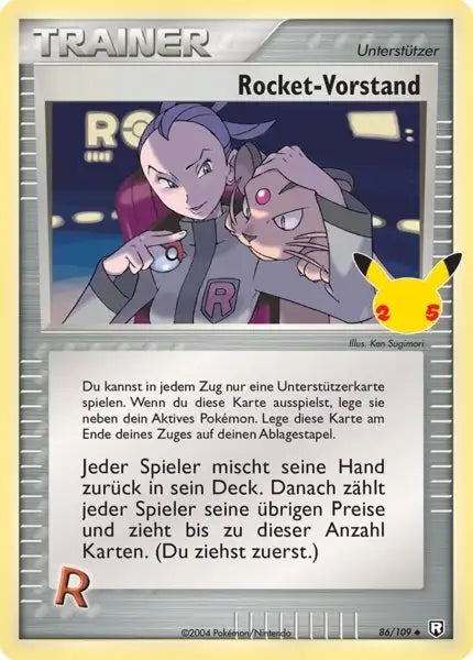 Rocket Vorstand 86/109 – Pokémon Celebraitions Karte