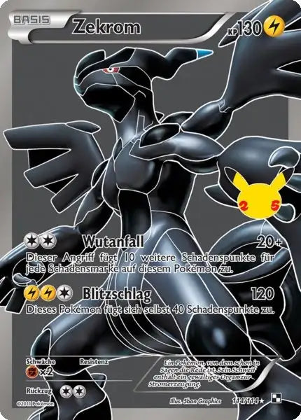 Zekrom 114/114 – Pokémon Celebraitions Karte