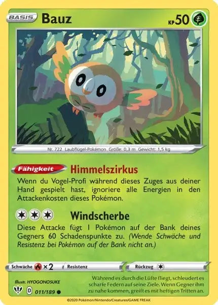 bauz 011/189 – Pokémon Flammende Finsternis Karte