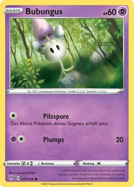 bubungus 079/189 – Pokémon Flammende Finsternis Karte