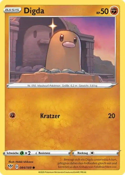 digda 084/189 – Pokémon Flammende Finsternis Karte