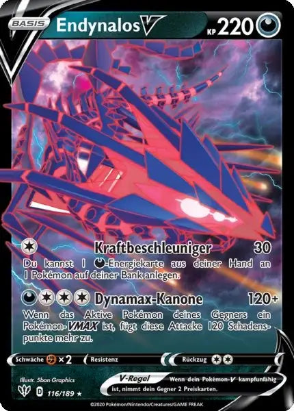 endynalos v 116/189 – Pokémon Flammende Finsternis Karte