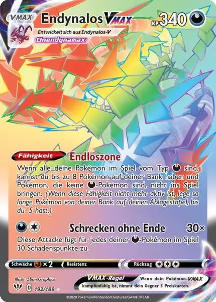endynalos vmax 192/189 – Pokémon Flammende Finsternis Karte