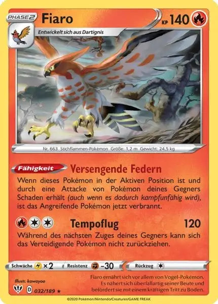 fiaro 032/189 – Pokémon Flammende Finsternis Karte