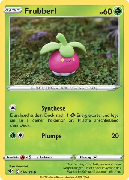 frubberl 014/189 – Pokémon Flammende Finsternis Karte