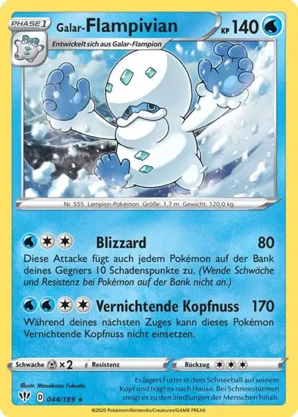 galar flampivian 044/189 – Pokémon Flammende Finsternis Karte