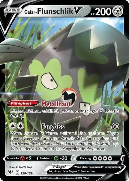 galar flunschlik v 128/189 – Pokémon Flammende Finsternis Karte