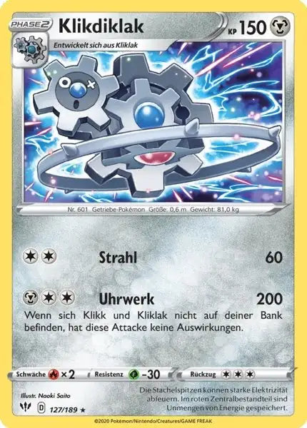 klikdiklak 127/189 – Pokémon Flammende Finsternis Karte