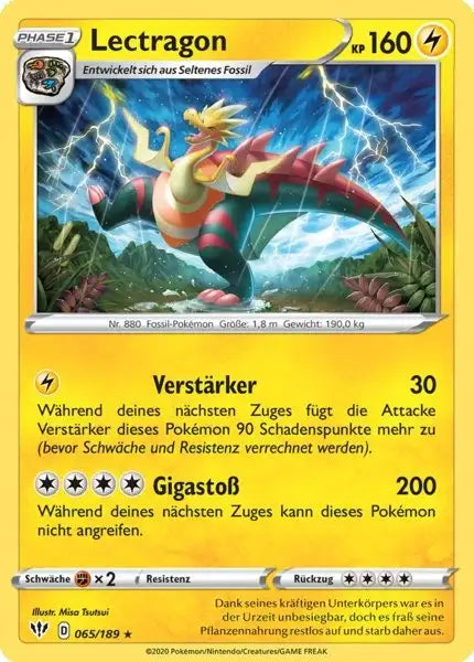lectragon 065/189 – Pokémon Flammende Finsternis Karte