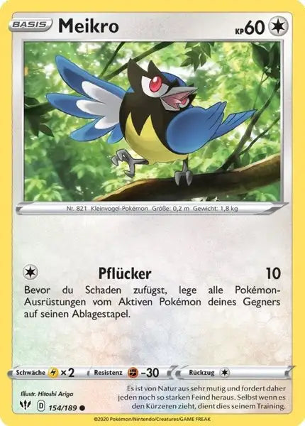 meikro 154/189 – Pokémon Flammende Finsternis Karte