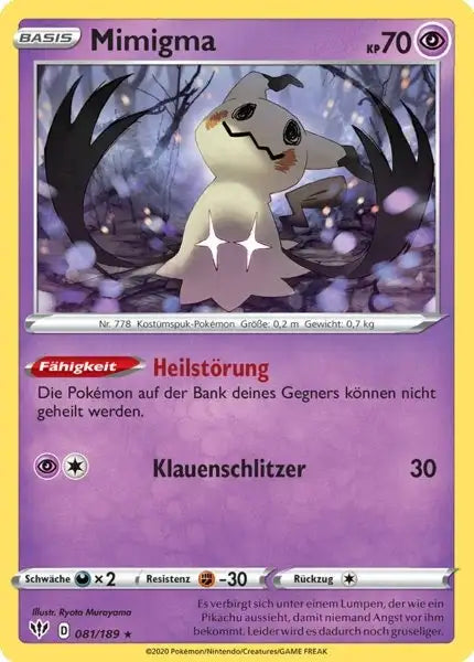 mimigma 081/189 – Pokémon Flammende Finsternis Karte