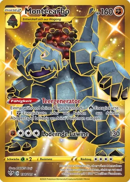 montecarbo 198/189 – Pokémon Flammende Finsternis Karte